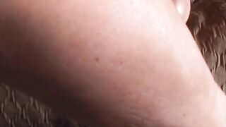 Stud eats big titted blonde's vagina before she puts on his stiff penis
