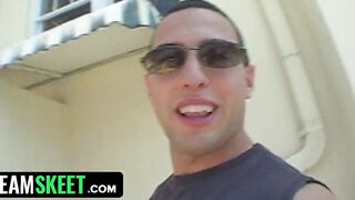 Oye Loca - goddess Hispanic Hottie Begs Lucky Stud To Suck Her Hooters Before Getting Drilled