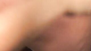 Dark Haired with natural boobs gets her holes spread by guy