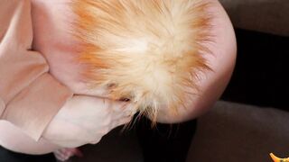 A studentgirl with a fox tail is having fun. MadamFox