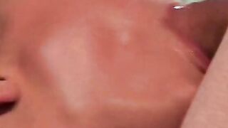 Blonde whore fucking hardcore into a douuble penetration tape