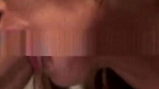 Blonde whore fucking hardcore into a douuble penetration tape