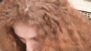 Red haired skank offer a head to a dick