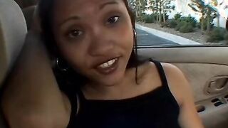 Long hooters dark haired titty-boned and oral sex a penis until it jizzes on her face