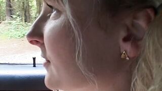 Blondine am Strassenrand aufgerissen und durch gefickt