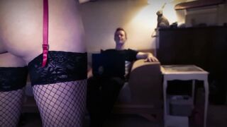 Babe skank Scarlett Lust teases the gets screwed rough inside red panties - short version