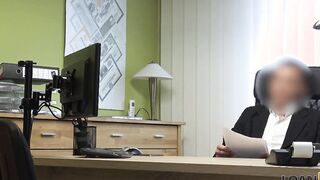 LOAN4K. Arousing teenagers practices filthy cunt penetration with the creditor