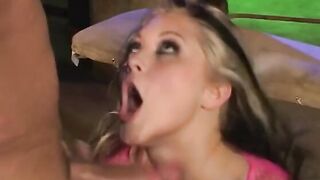 Blonde gets banged rough on pool table