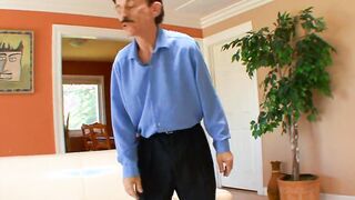 Sissy's hubby watches amazing blonde whore ex-wife got plowed by a real bull