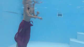 Small petite pornstar Hermione Ganger inside the pool
