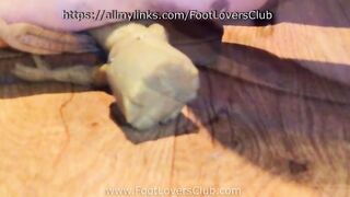 Giantess Daisy Crushes Small Groot Man inside Rainbow Sandals Crush Bondage Kinky Soles Hispanic Trample Small