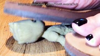 Giantess Daisy Crushes Small Groot Man inside Rainbow Sandals Crush Bondage Kinky Soles Hispanic Trample Small