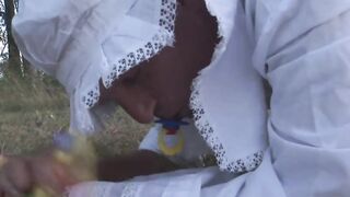 Incredible Sexy Twat! A woman wears a strap- on and has anal sex