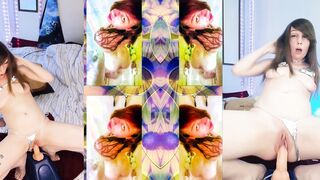 Sucking Off And Fucking A Squirting Sex Toy Messy Fun