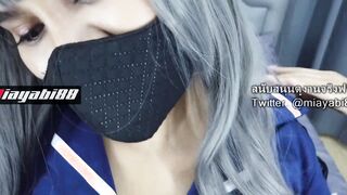 Thai voice pounded gorgeous police chick Plowed Thai cumshot police officer rides huge penis