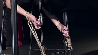 The bondage shop story.Thieves deserves cruel punishment. African Sonja and Chanel. Insane BONDAGE clip.The full scene.