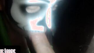 Masked wifey blows penis after party - Bree Loves