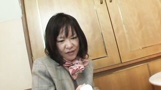 Japanese skank likes to enjoy with huge dick #5 - three scenes