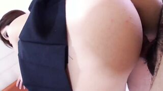 Japanese skank likes to enjoy with huge dick #5 - three scenes