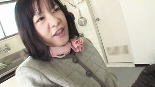 Japanese skank likes to enjoy with huge dick #5 - three scenes