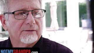 Not My Grandpa - Hottie Curvy 18 Year Old Takes Care Of Her Wealthy Step Grandpa's Kinky Needs