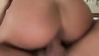 Dark haired beauty takes a pounding at Mike's