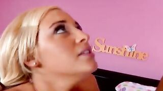 Leslie getting pummeled by a old peice of dick