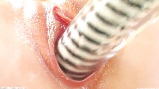 Gitta Blond gonzo style solo fingers masturbation on Gives Me Pink