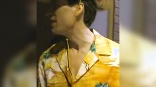 Lucky hunk gets to plowed a hungry blonde and dark haired into the bedroom