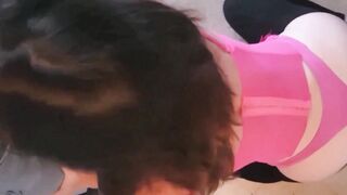 798 - French Amateur, doggy style Nailed, Satin Underwear, Dressed Sex, Oral Sex, Rimjob