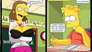 Fucking the college teacher and dean! Intelligence test! The Simptoons