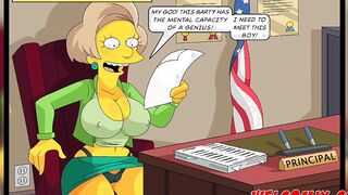 Fucking the college teacher and dean! Intelligence test! The Simptoons