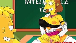 Fucking the college teacher and dean! Intelligence test! The Simptoons