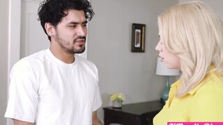 Barely Legal stepsister blonde Madison Summers told stepbro no fapping but