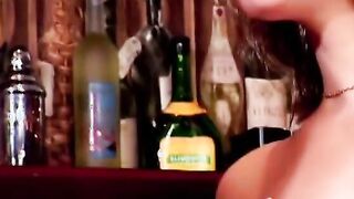 Big Tit hot and adorable blonde have nailed session on a bar