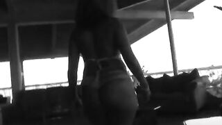 Superb blck Bombshell gets her nice desired hole plowed by big ebony penis