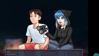 SUMMERTIME SAGA #123 • Beauty masturbation into the middle of the night