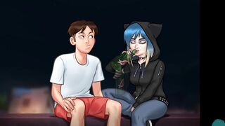 SUMMERTIME SAGA #123 • Beauty masturbation into the middle of the night