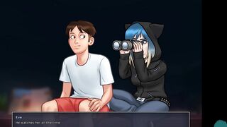 SUMMERTIME SAGA #123 • Beauty masturbation into the middle of the night