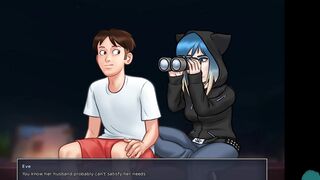 SUMMERTIME SAGA #123 • Beauty masturbation into the middle of the night