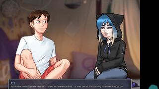 SUMMERTIME SAGA #123 • Beauty masturbation into the middle of the night