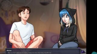 SUMMERTIME SAGA #123 • Beauty masturbation into the middle of the night