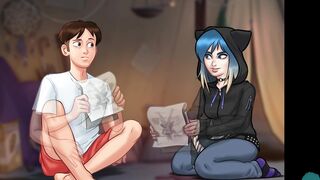 SUMMERTIME SAGA #123 • Beauty masturbation into the middle of the night