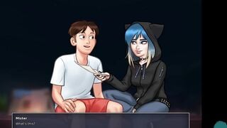 SUMMERTIME SAGA #123 • Beauty masturbation into the middle of the night