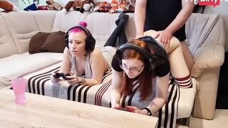 Red Head Cuttie FinaFoxy Loves When Her Stepbrother Gets To Fucked Her Inside Front Of Her Friend