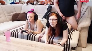 Red Head Cuttie FinaFoxy Loves When Her Stepbrother Gets To Fucked Her Inside Front Of Her Friend