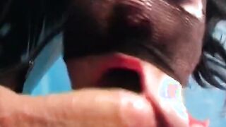 Amazingly Hot dark hair lady takes penis in her snatch and hand inside her wide asshole