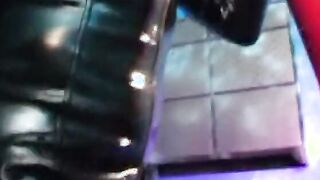 Amazingly Hot dark hair lady takes penis in her snatch and hand inside her wide asshole