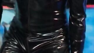 Amazingly Hot dark hair lady takes penis in her snatch and hand inside her wide asshole
