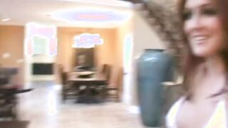 Lusty ex-wife blows dick outdoors squirts and fucks in